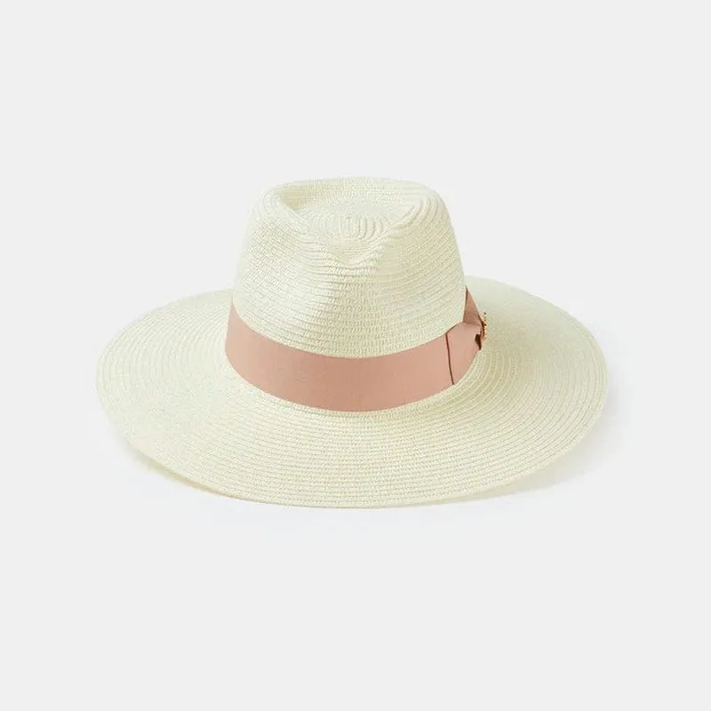 Alan Paine Emelle Ladies Straw Hat - Dusky Pink