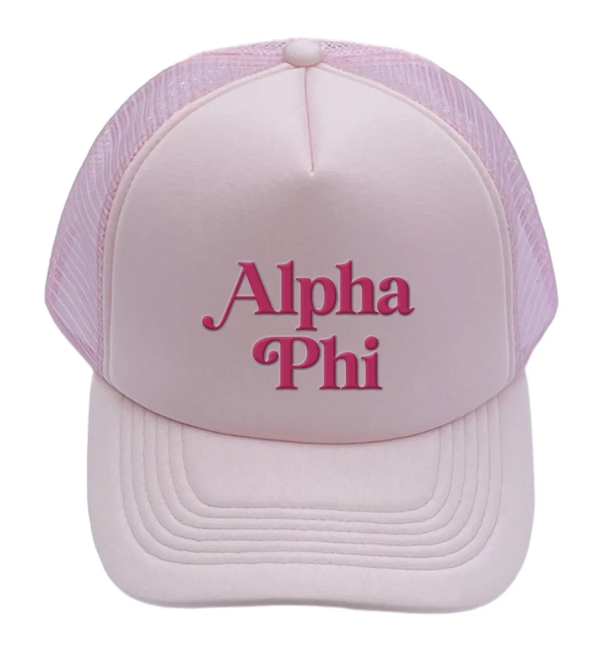 Alpha Phi Baseball Cap, Mesh Trucker-Style Hat