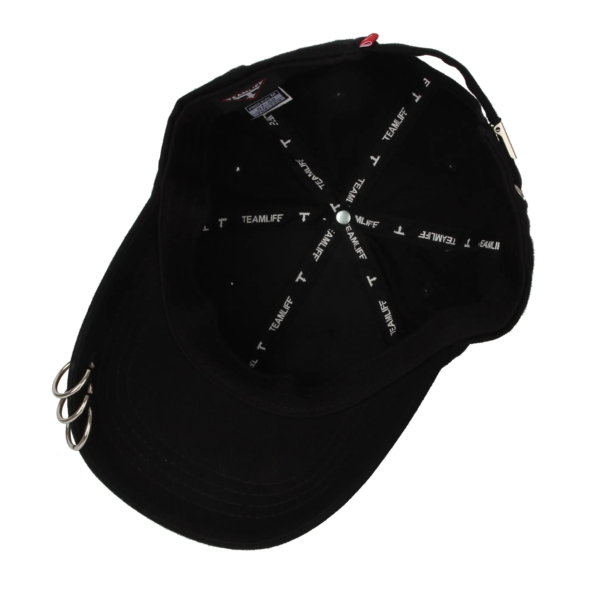 Baseball Cap Iron Ring Pierced K-Pop Hip Hop Hat TR11145