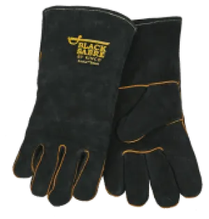 Black Premium Cowhide Gloves Sabre (one dozen)