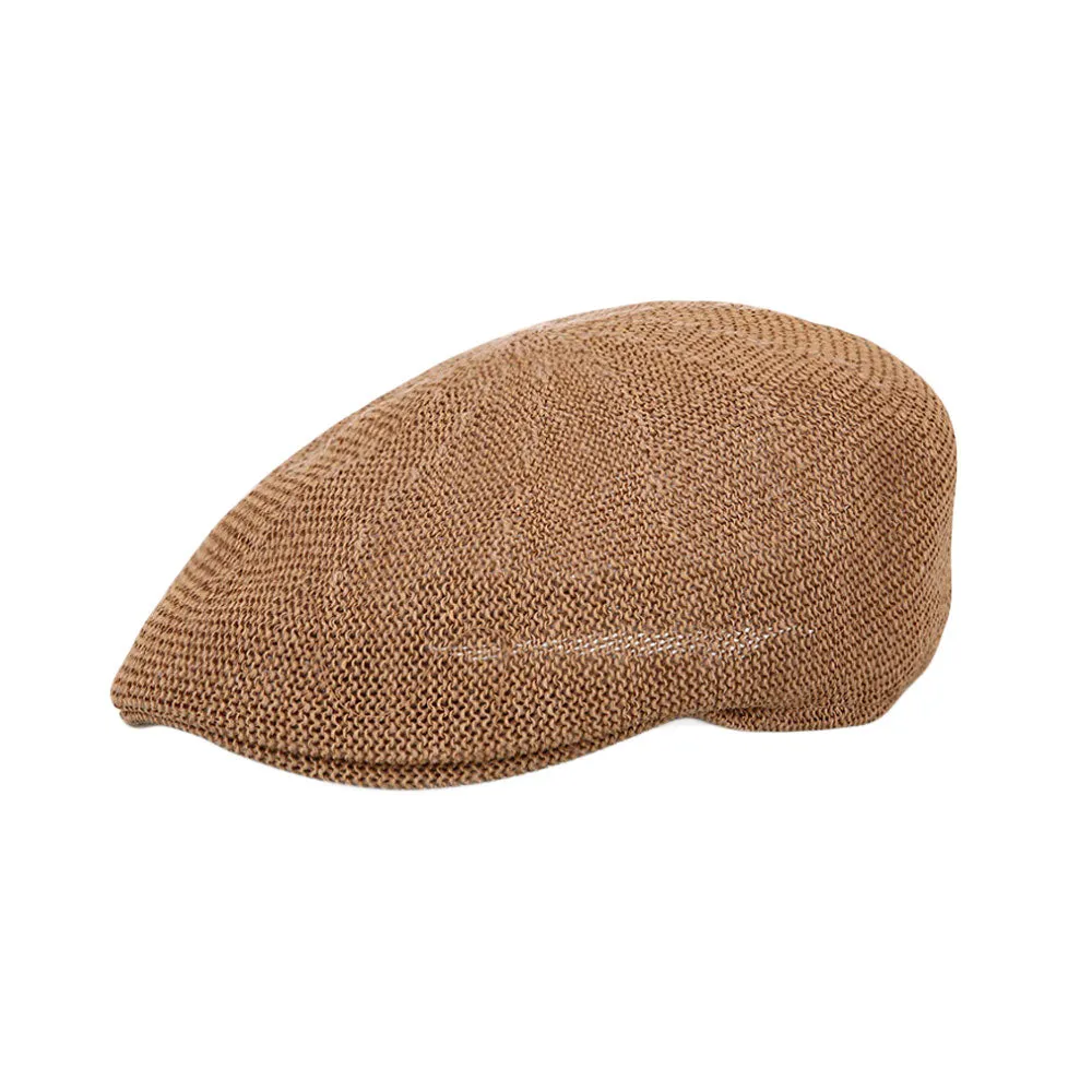 Breathable Mesh Summer Hat Newsboy Ivy Cap Cabbie Flat Cap YZ30176