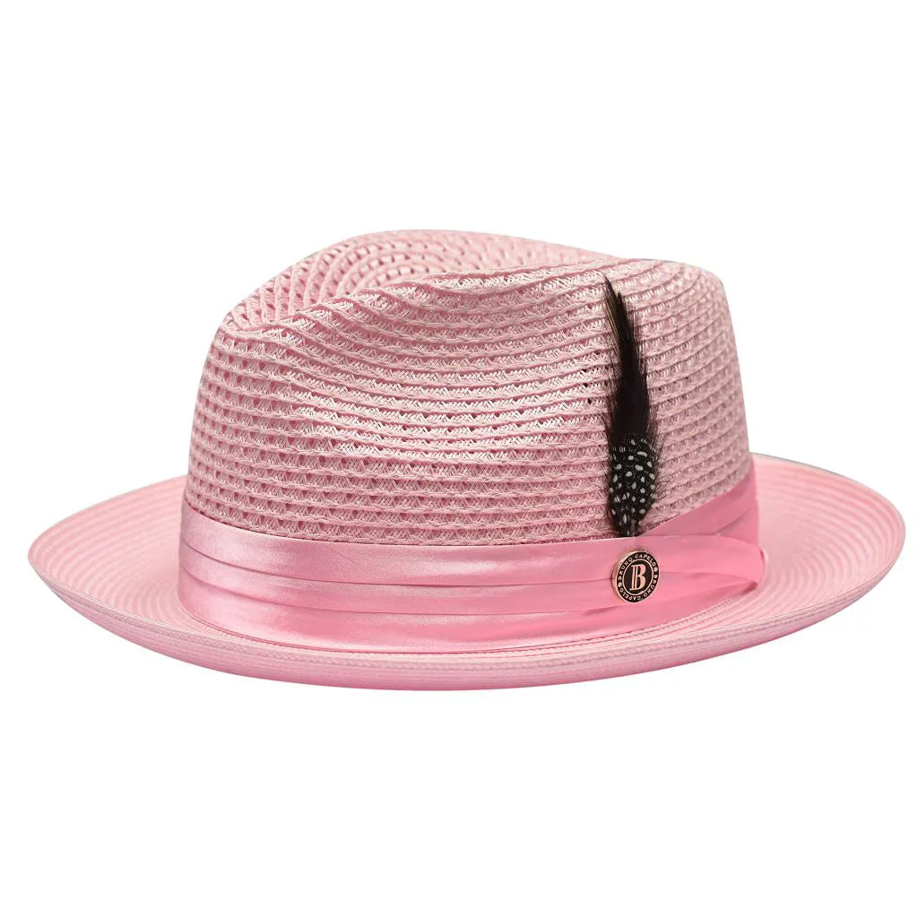 Bruno Capelo Julian Pinch Front Straw Fedora