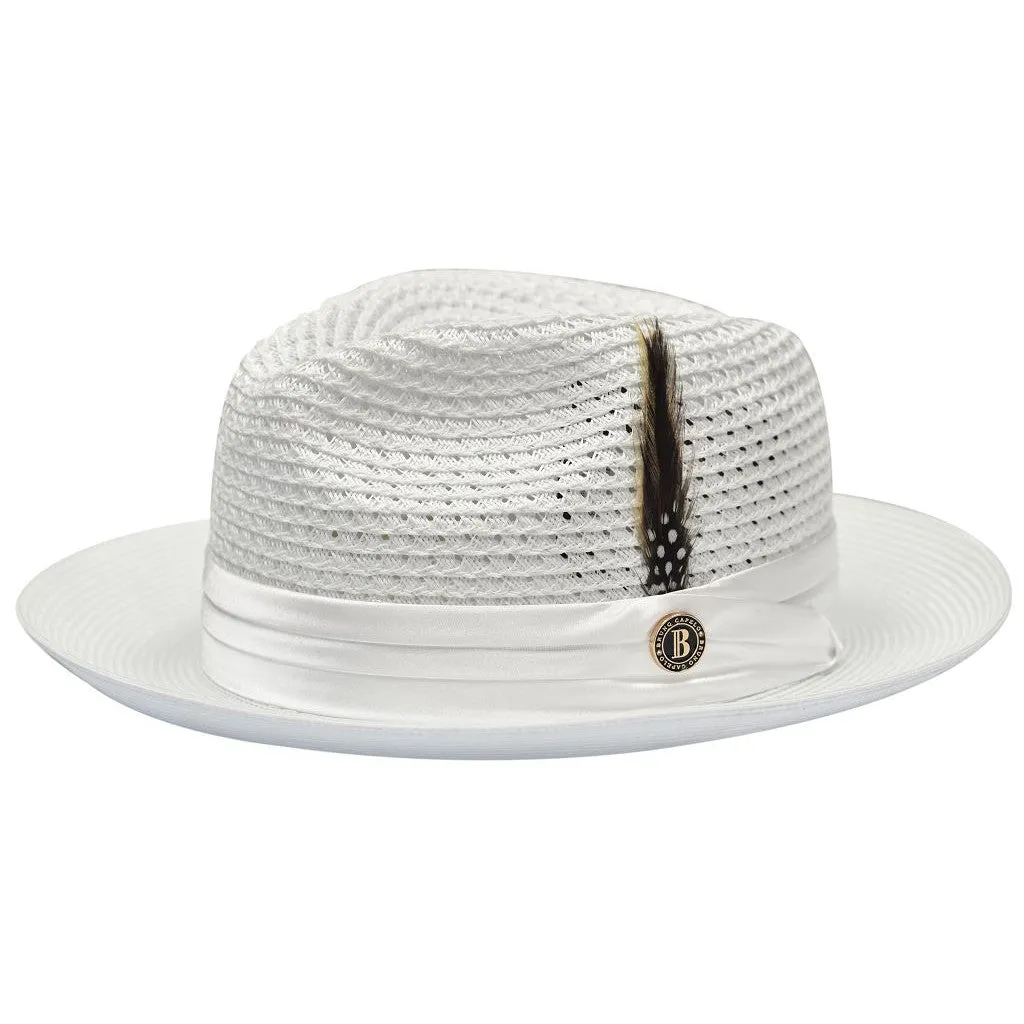 Bruno Capelo Julian Pinch Front Straw Fedora