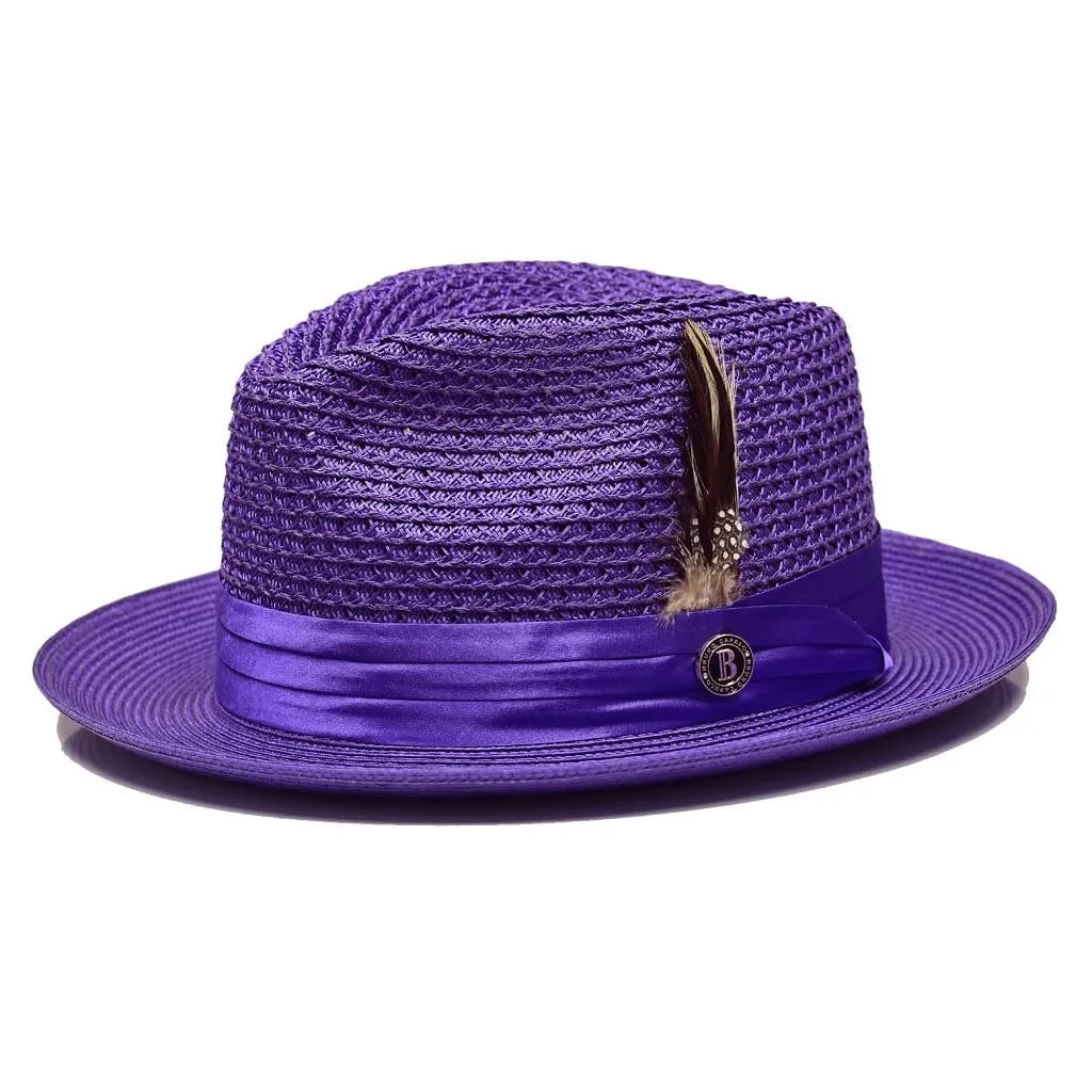 Bruno Capelo Julian Pinch Front Straw Fedora