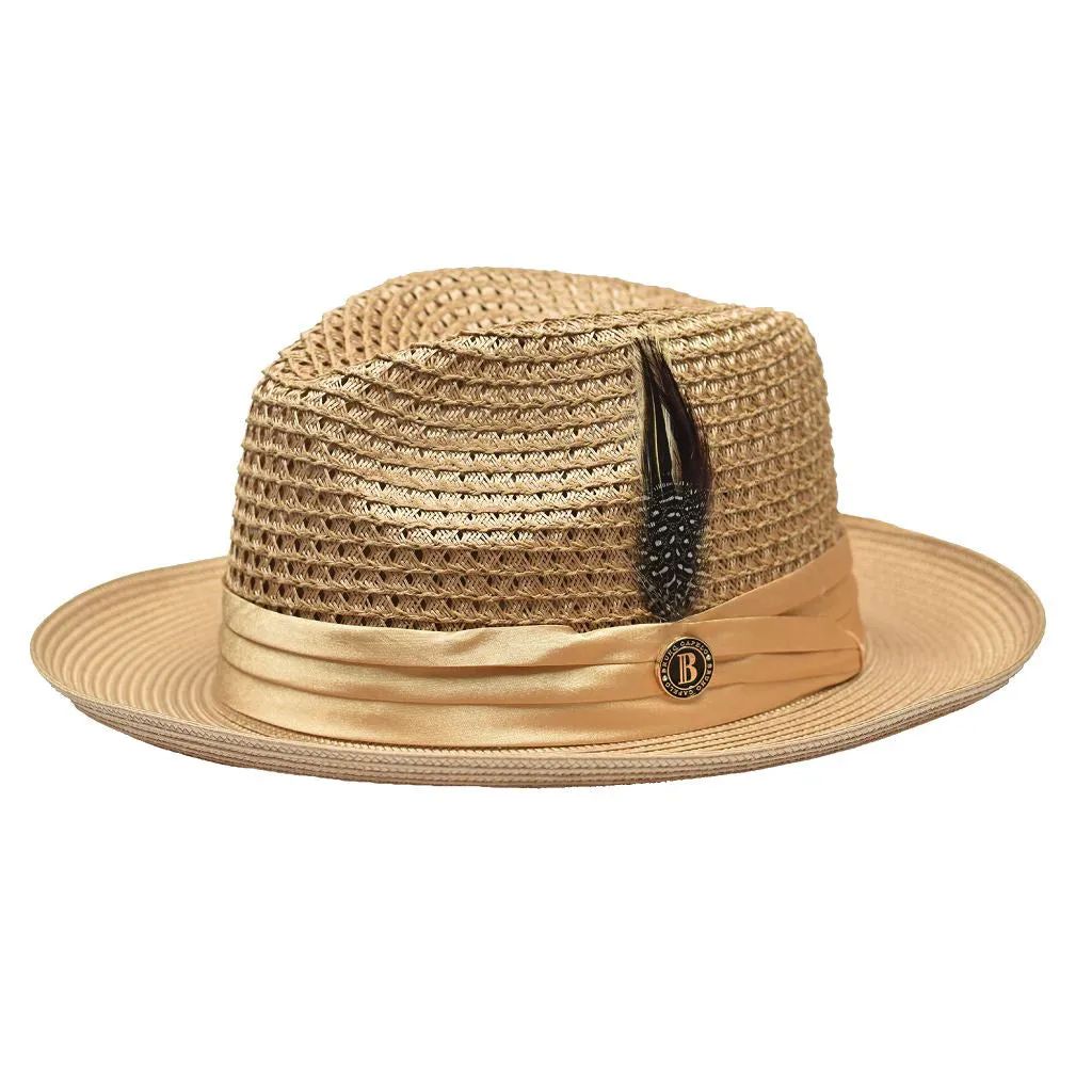 Bruno Capelo Julian Pinch Front Straw Fedora