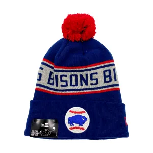 Buffalo Bisons Royal and Grey Knit Winter Hat