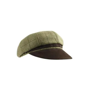 Button Hat - Sand Tweed