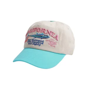 California Fish Embroidery Baseball Cap Cotton Dad Hats Adjustable TR11522