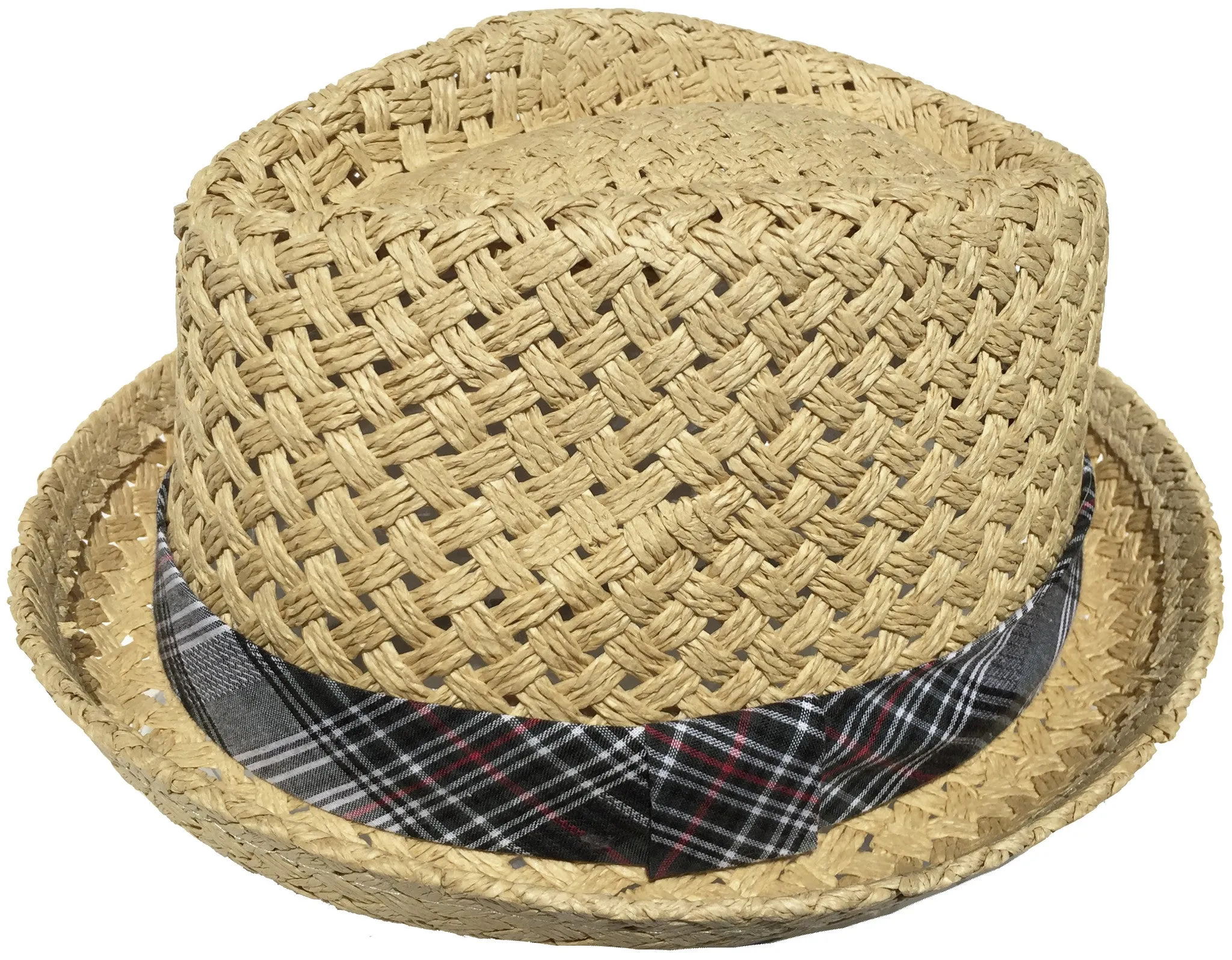 Capstar Low Profile Stingy Brim Fedora Woven Paper Straw