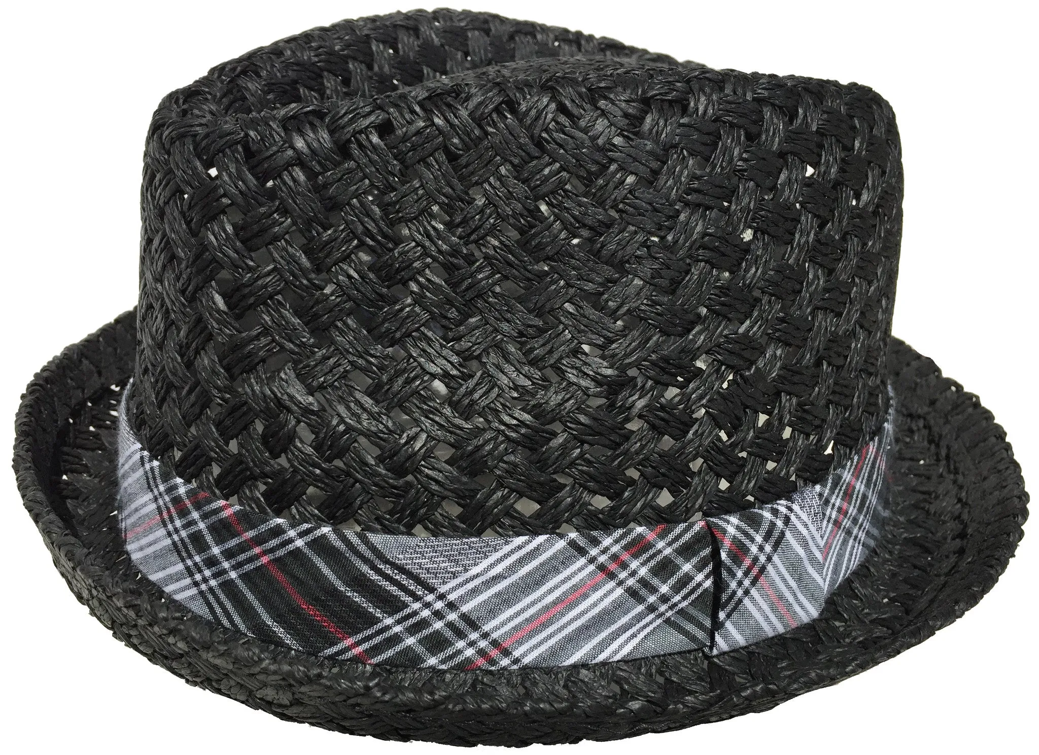 Capstar Low Profile Stingy Brim Fedora Woven Paper Straw