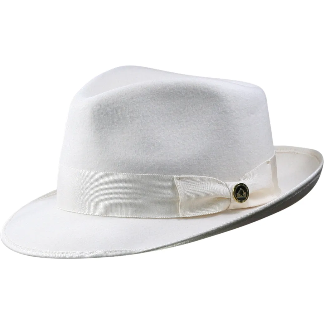 Carlo Wool Classic Brim Fedora by Levine Hat Co.