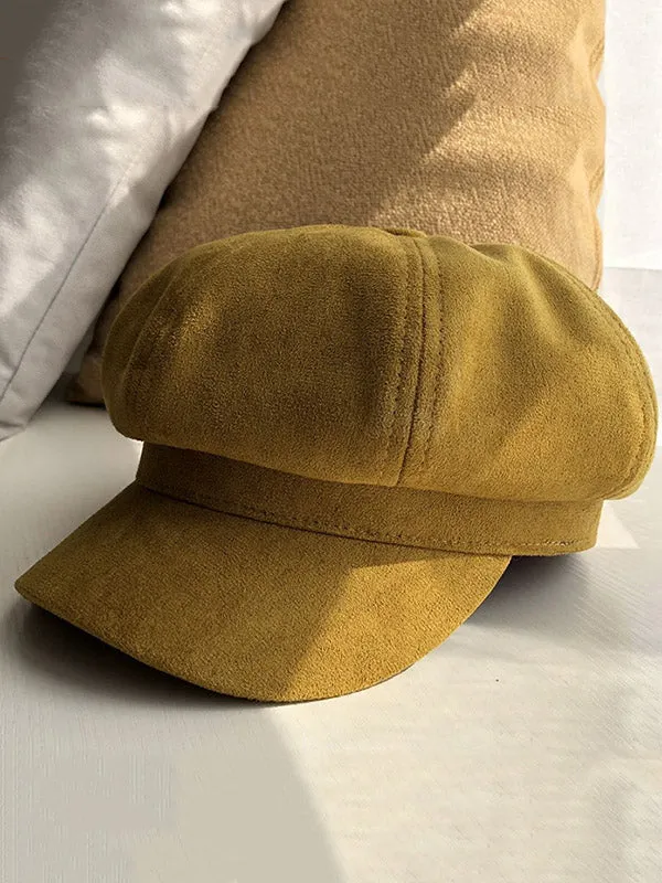 Casual Suede 9 Colors Beret Hat