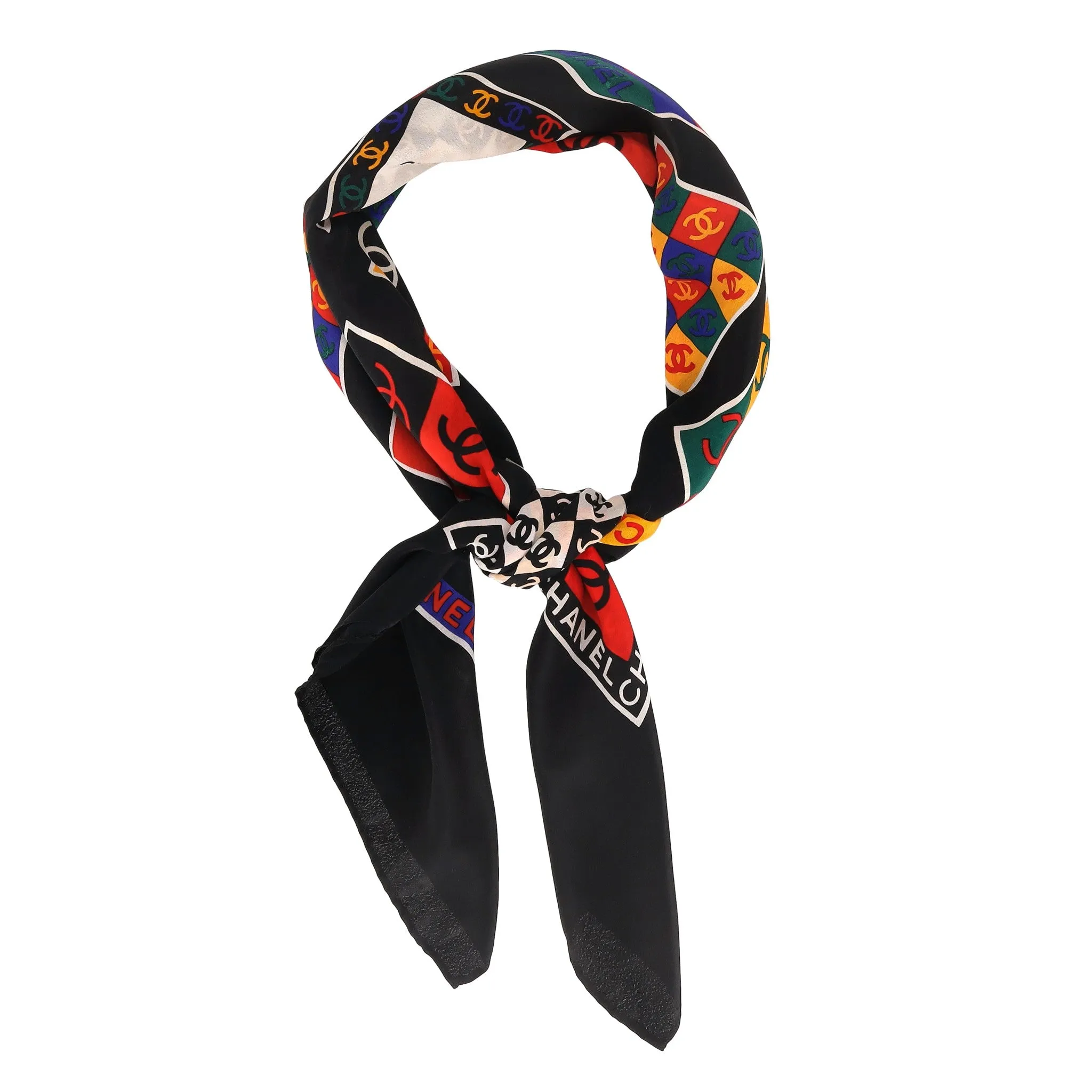 Chanel Multi-Logo 'CC' Silk Scarf