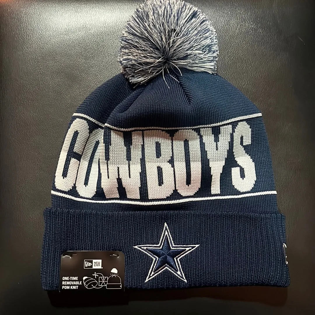 Dallas Cowboys NFL New Era Knit Pom Beanie