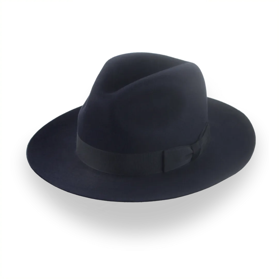 Dark Navy Fedora Classic for Men | The Brando