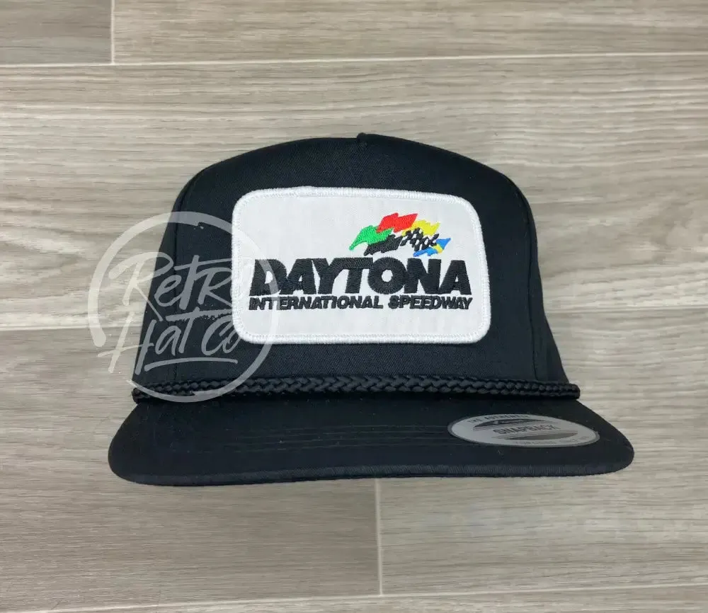 Daytona Speedway Patch on Classic Rope Hat