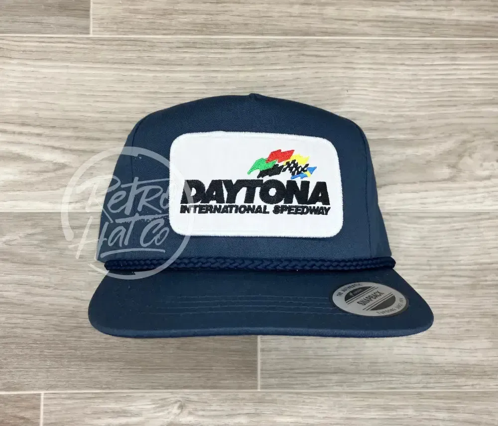 Daytona Speedway Patch on Classic Rope Hat