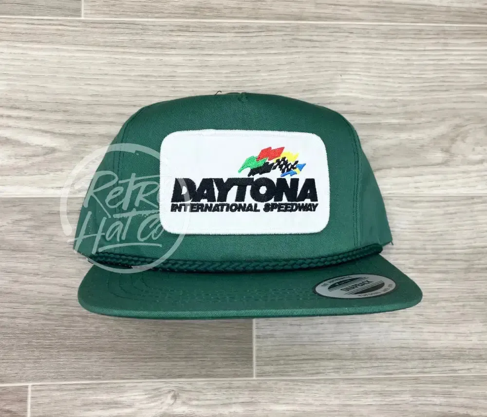 Daytona Speedway Patch on Classic Rope Hat