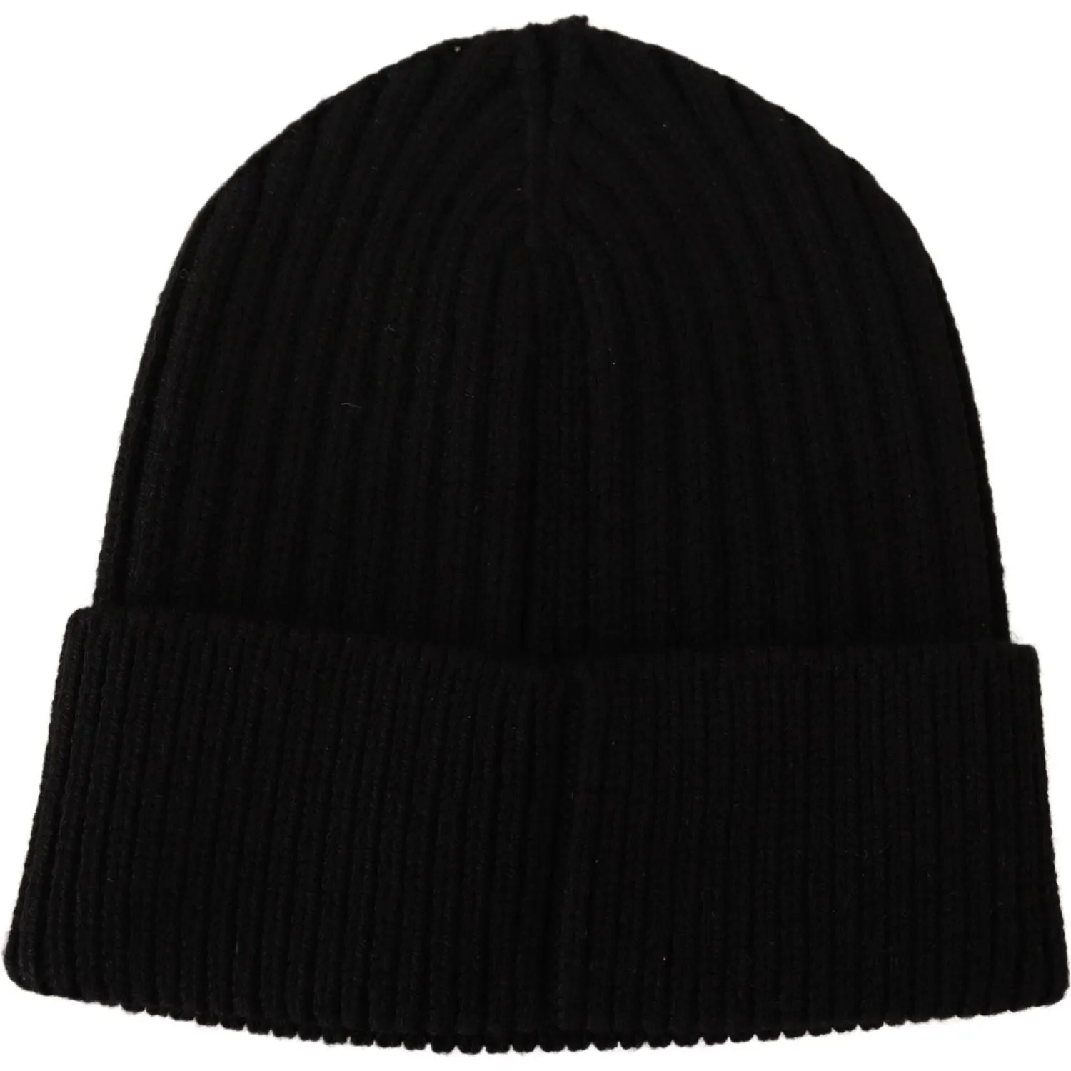 Dolce & Gabbana Elegant Cable Knit Wool Beanie with Fleece Liner