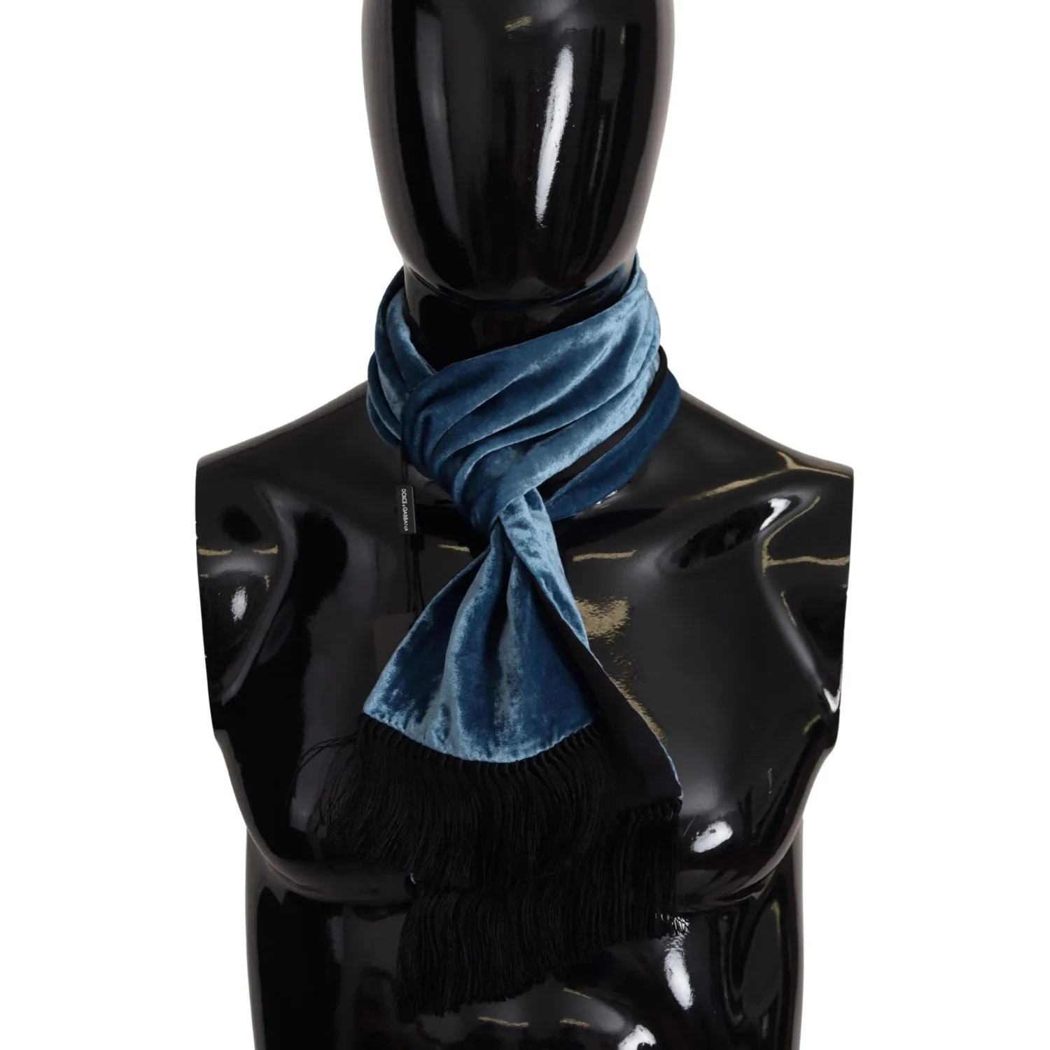 Dolce & Gabbana Elegant Silk Men's Scarf in Regal Blue