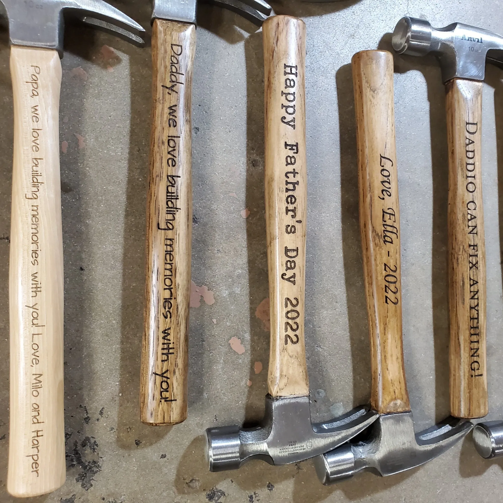 Engraved Hammer - Personalized Hammer with your quote or names