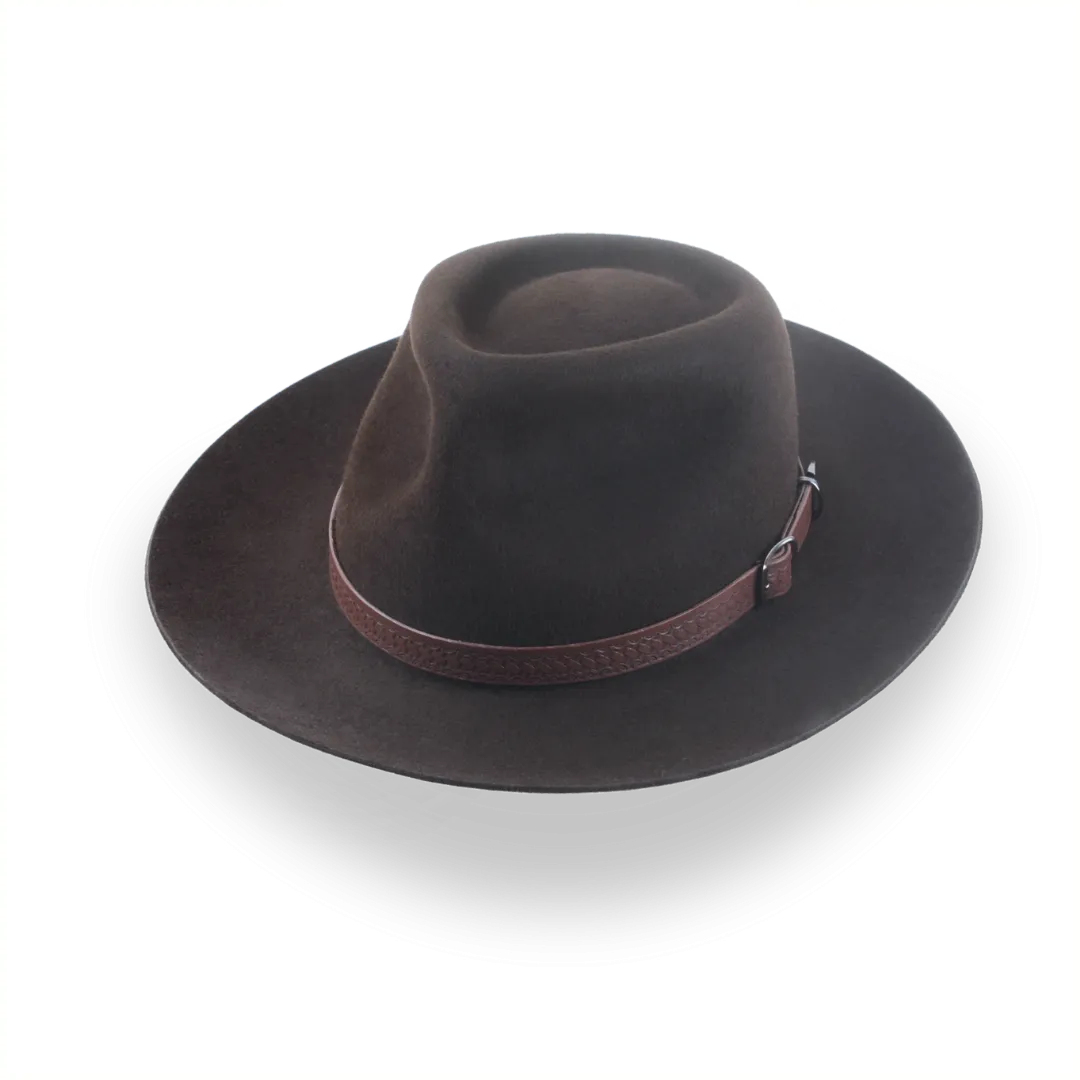 Exclusive Crown Outback Fedora Hat in Premium Fur Felt | The Magnet