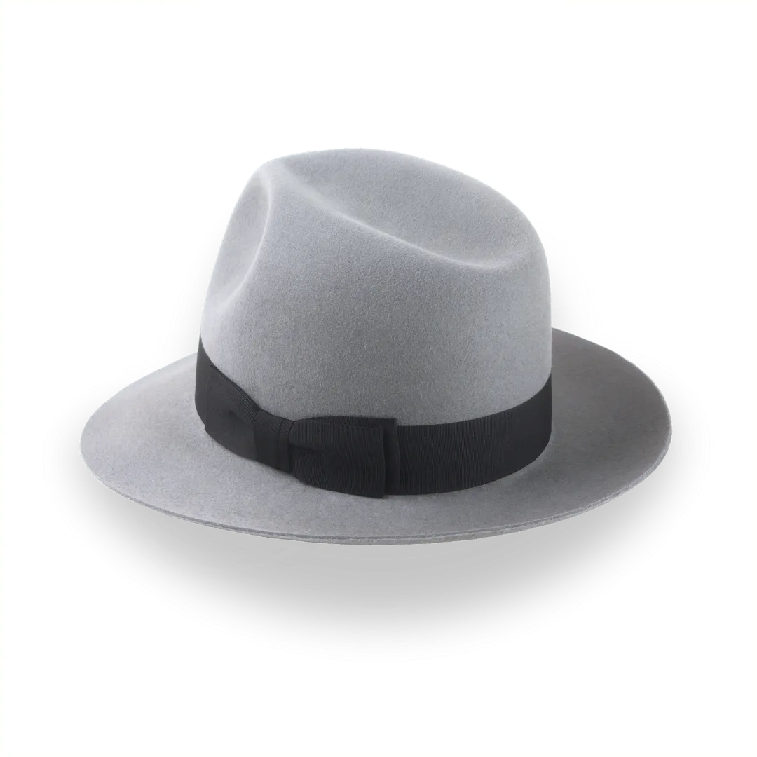 Grey Poet Fedora Hat in Premium Fur Felt and Custom Fit | The Pulsar