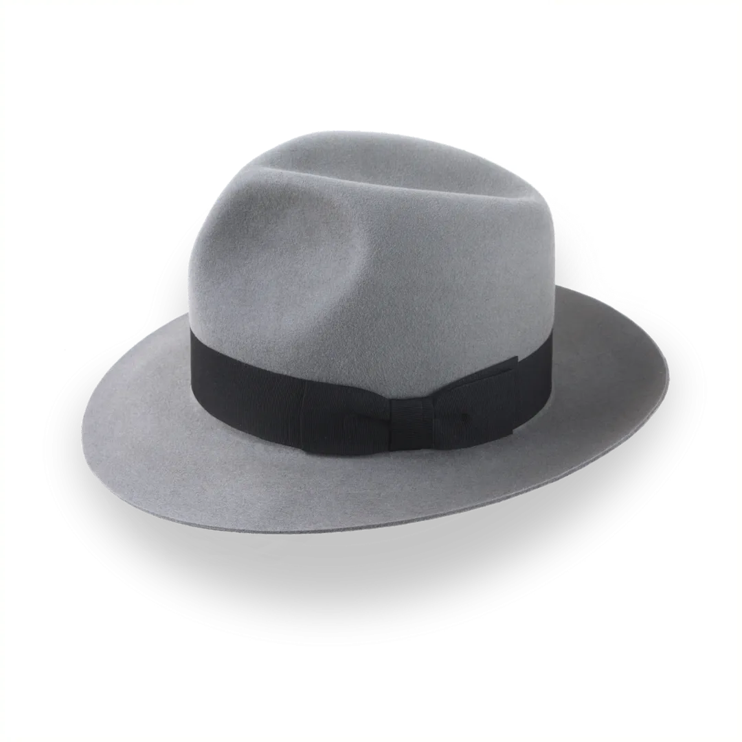 Grey Poet Fedora Hat in Premium Fur Felt and Custom Fit | The Pulsar