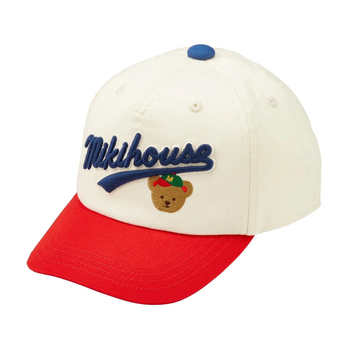 MIKI HOUSE Bear Baseball Cap (UV Protection)