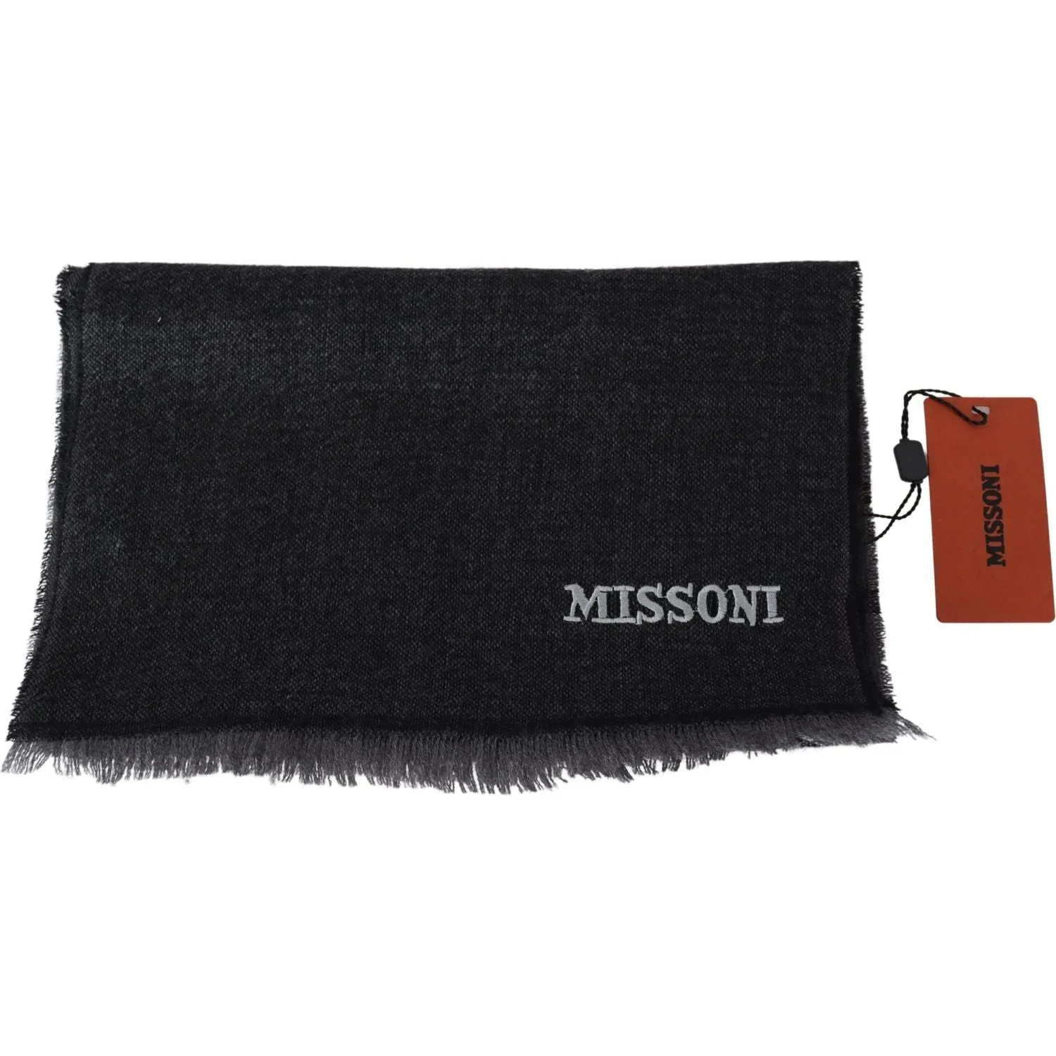 Missoni Elegant Wool Scarf with Signature Stripes