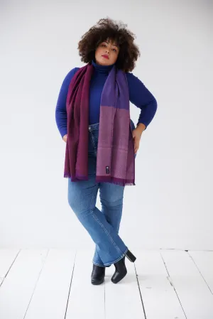 NEW! Wool SCARF Dash Purple