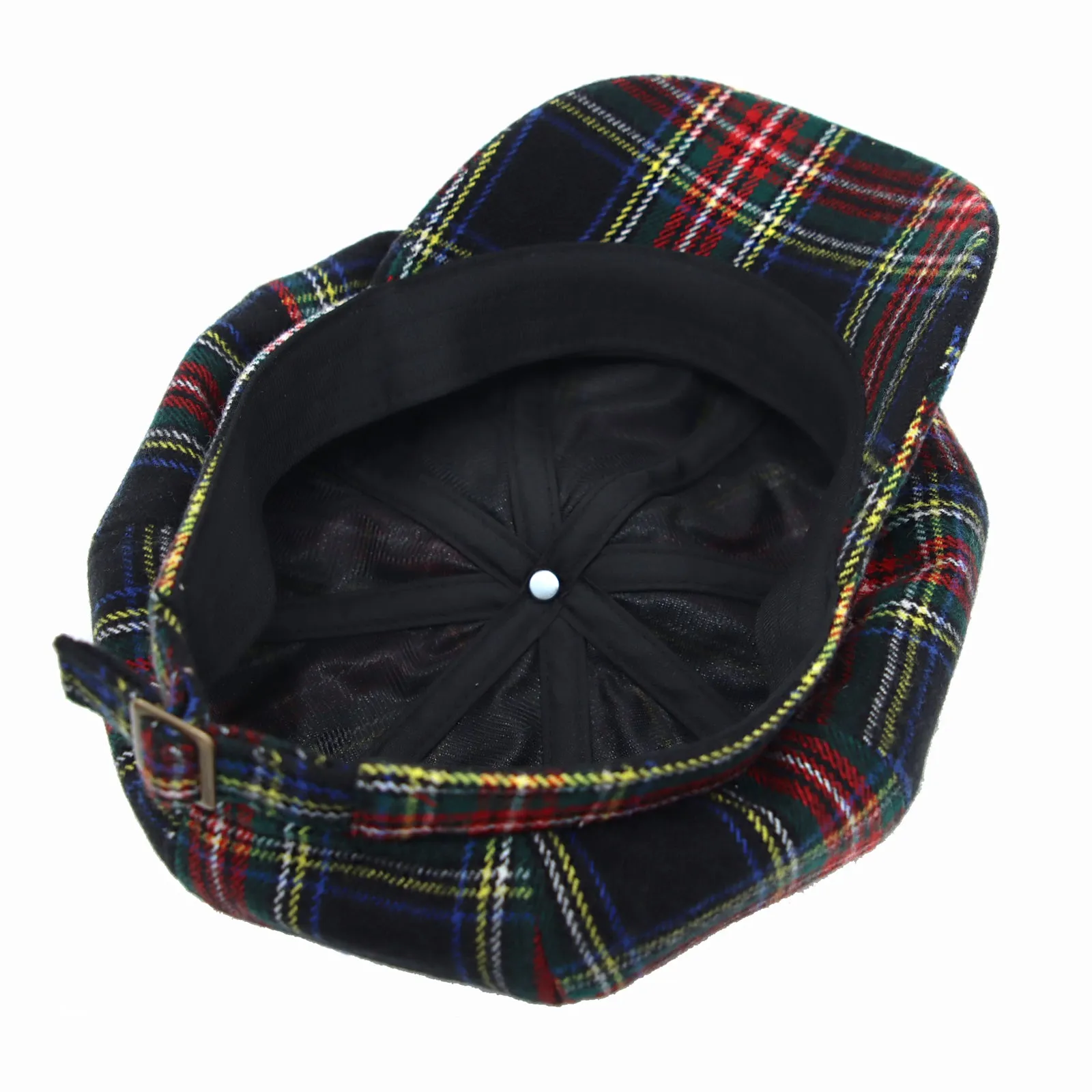 Newsboy Beret Hat Tartan Check Cool Cotton Golf Cap HM31178