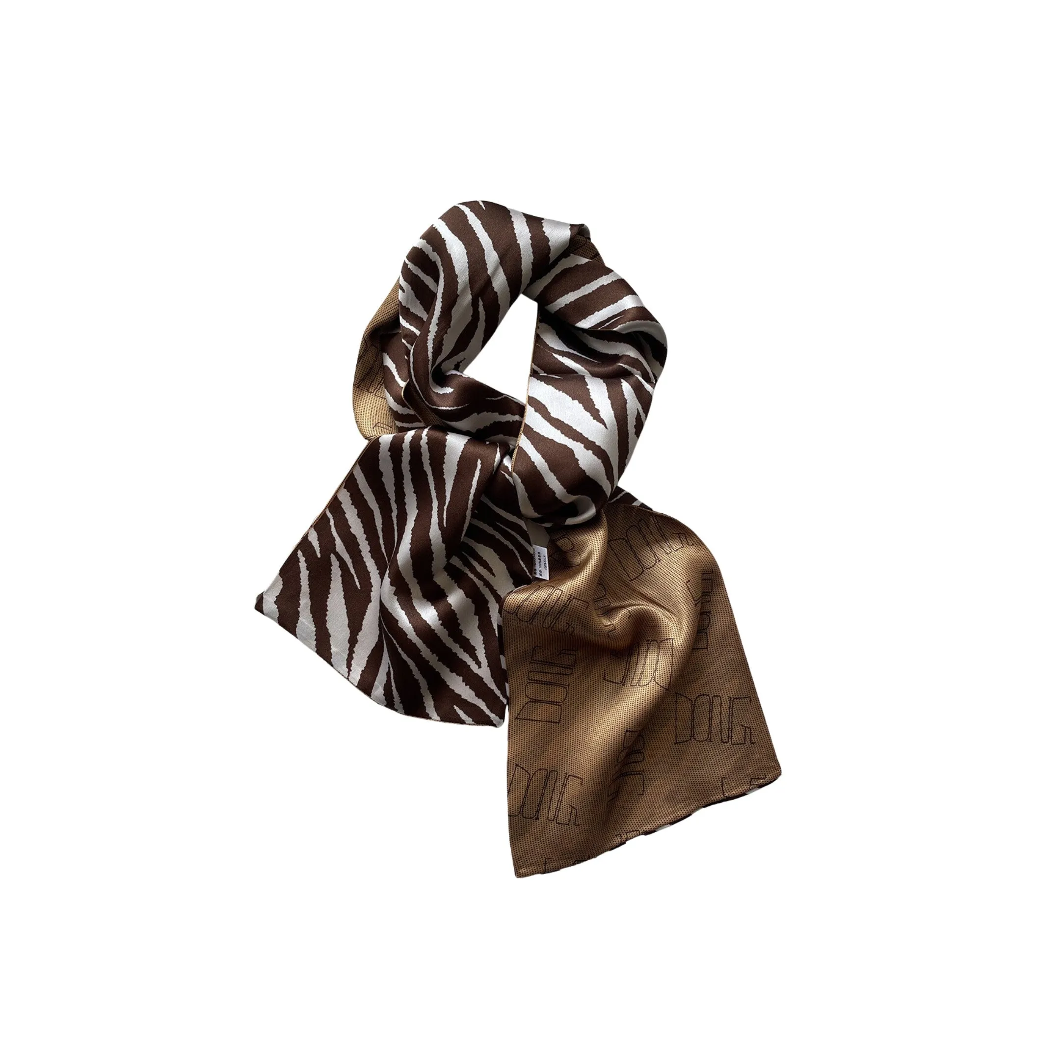 Savanna Chic Pure Mulberry Silk Long Scarf Silk Twilly