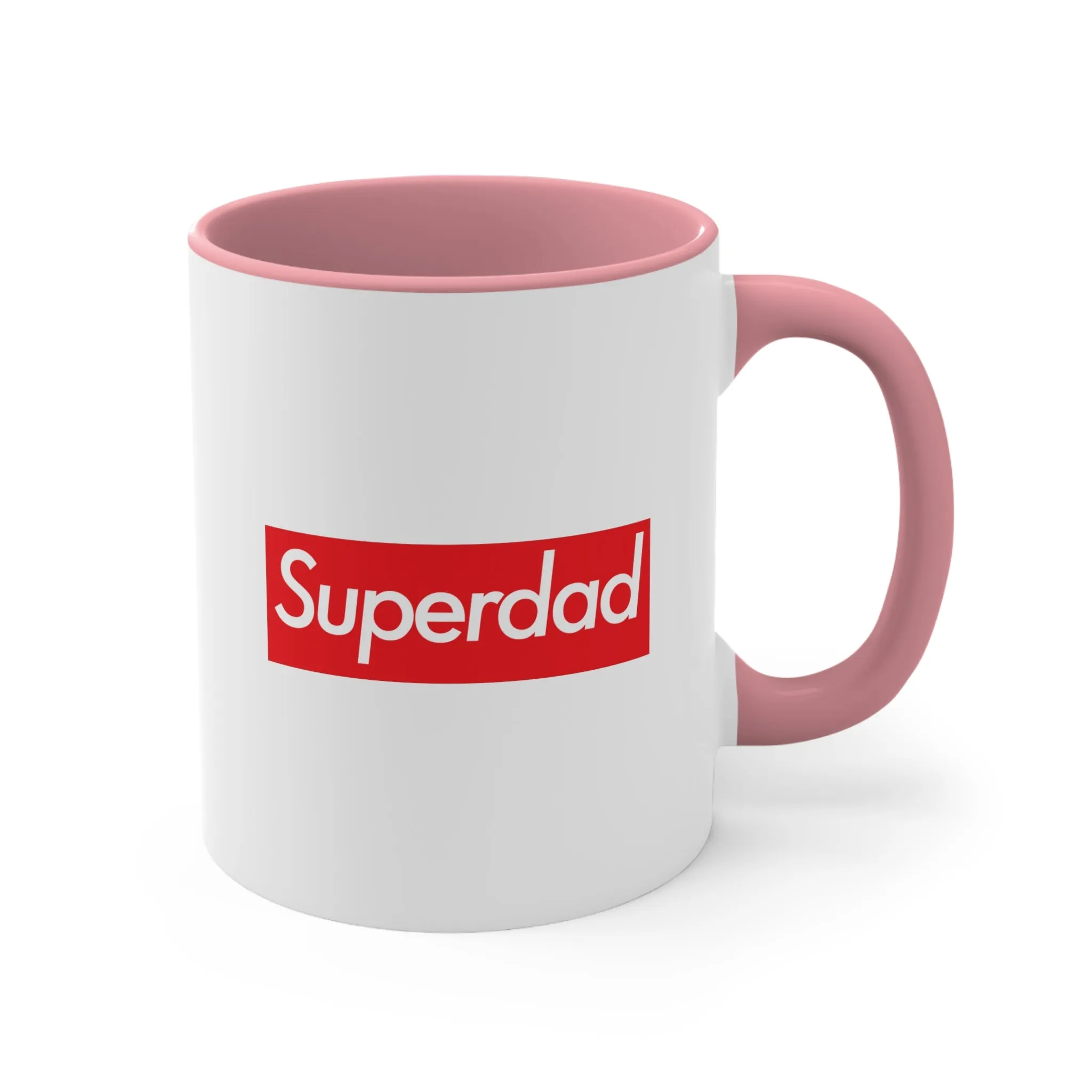 Superdad Accent Coffee Mug, 11oz super Inspired Funny Dad Father Appreciation Gift For Dads Fathers Day Thank You Thankful Love Birthday Christmas