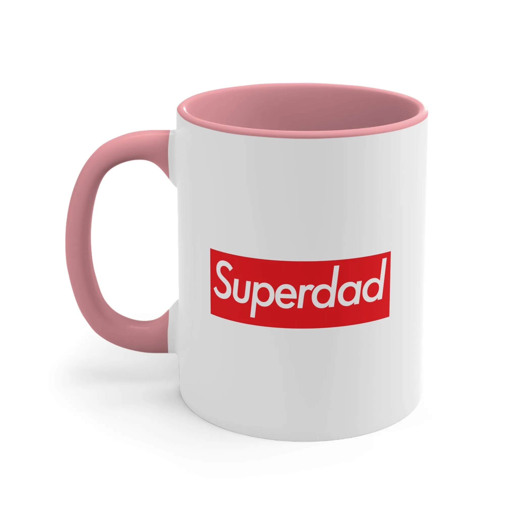 Superdad Accent Coffee Mug, 11oz super Inspired Funny Dad Father Appreciation Gift For Dads Fathers Day Thank You Thankful Love Birthday Christmas