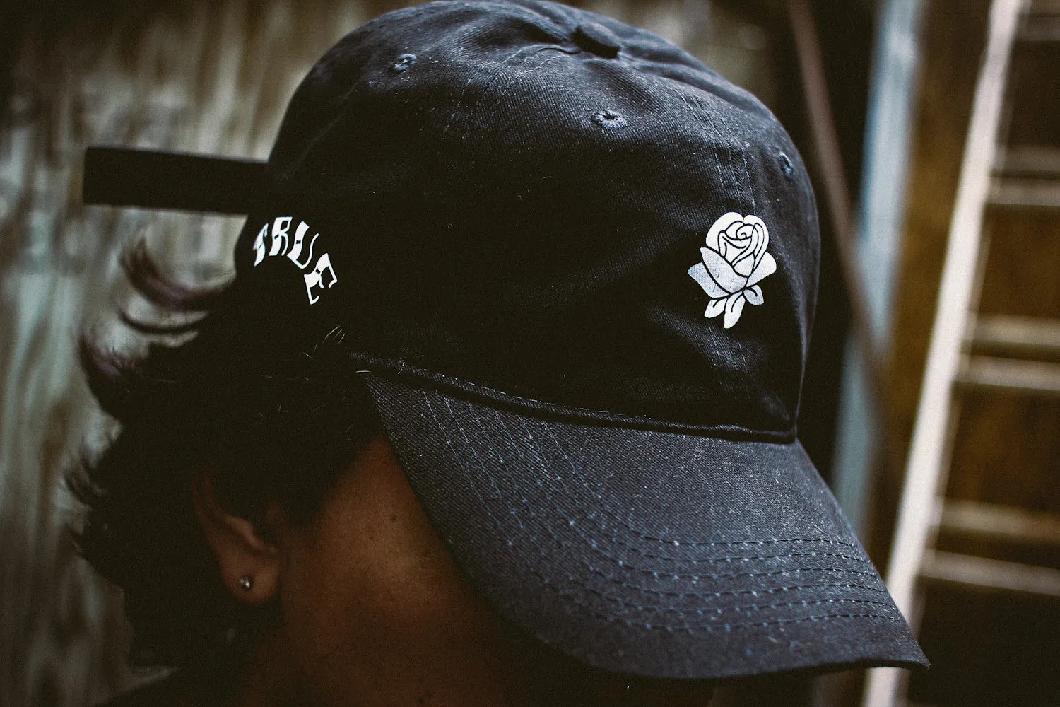 True Rose Dad Hat Black