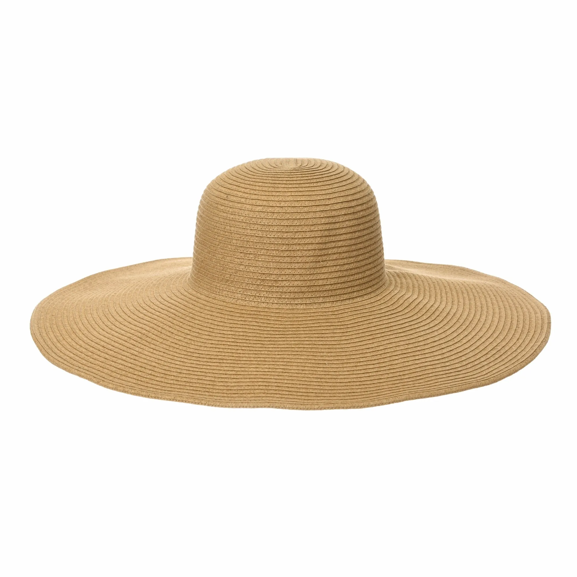 Wide Brim Floppy Summer Beach Sun Hat Paper Straw Tassel Dome For Women KR9973