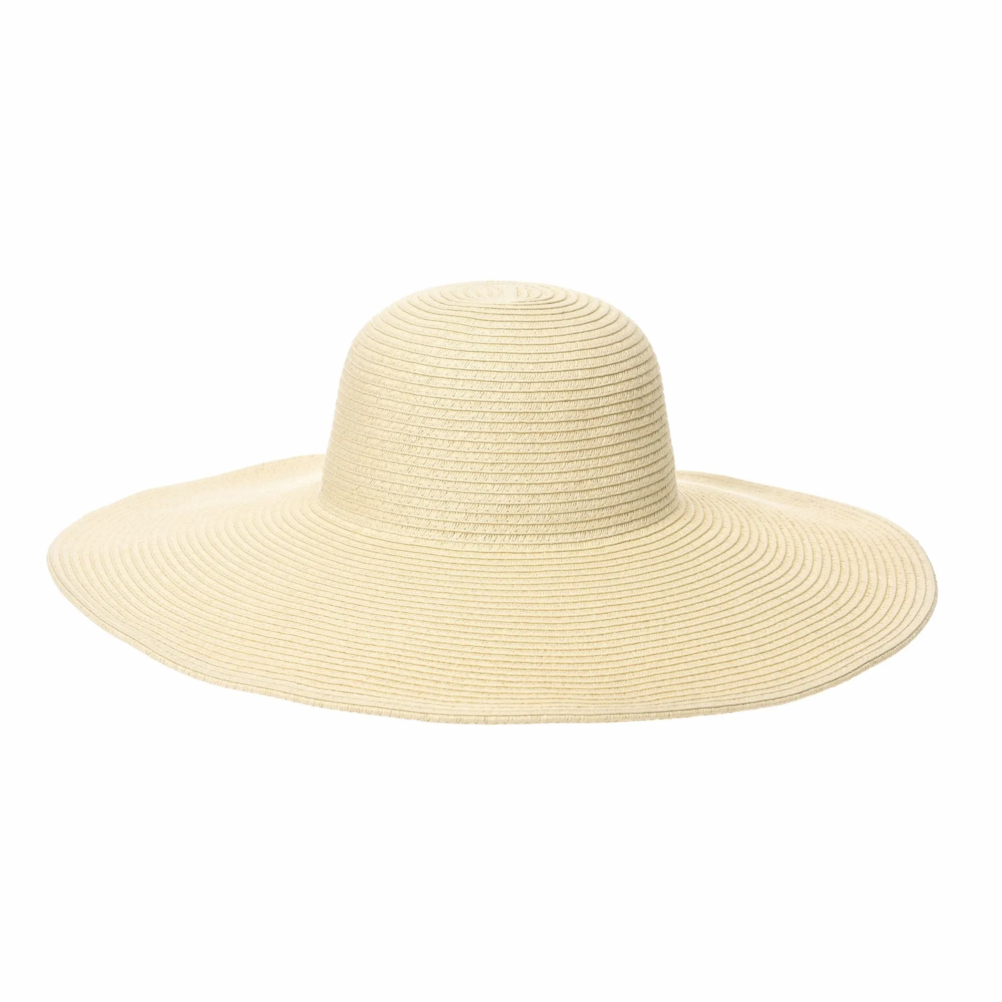 Wide Brim Floppy Summer Beach Sun Hat Paper Straw Tassel Dome For Women KR9973