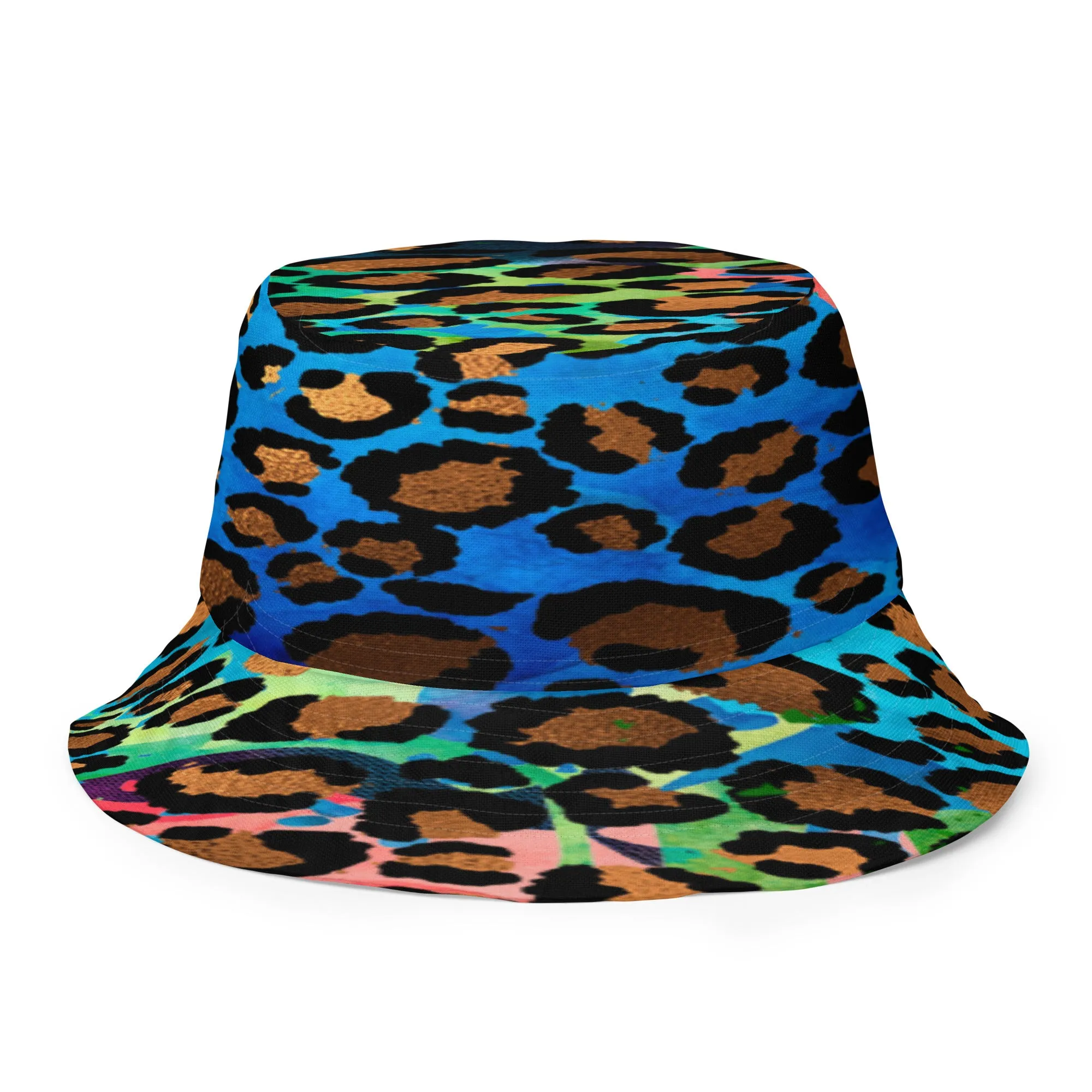 Wild Style Jungle Colorful Animal Print Bucket Hat, lioness-love