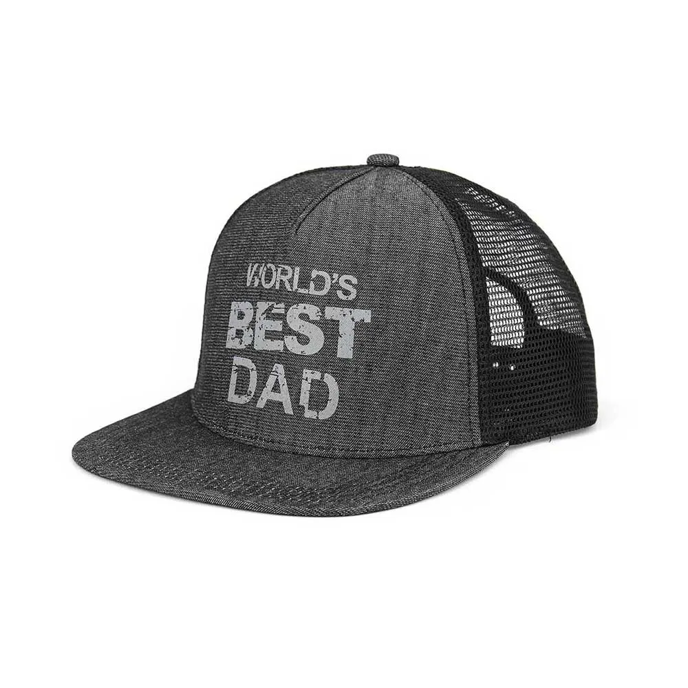 World's Best Dad Flat Bill Cap